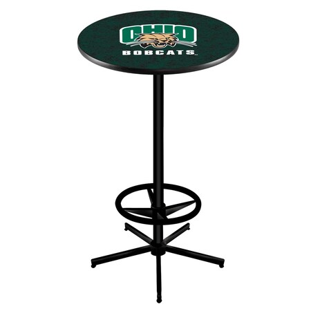 Holland Bar Stool Co 42" Black Ohio University Pub Table L216B4228UnivOH